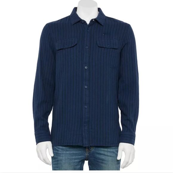 Vans Other - Vans Station Striped Button Down L/S Shirt